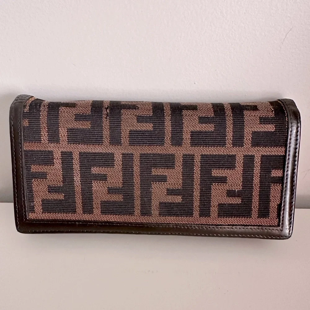 Fendi Zucca Print Fabric Wallet comes with box and dust bag - Picture 1 of 9